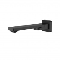 Matte Black Square Wall Mount Bath Spout